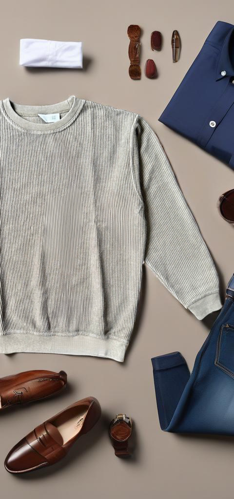 Relaxed Corded Sweatshirt